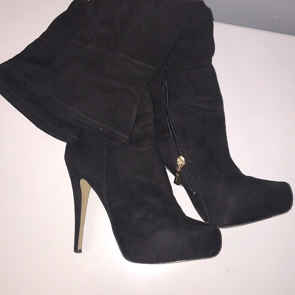 Bebe thigh high stilettos